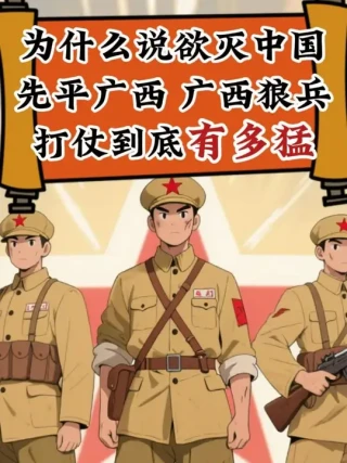 为啥鬼子狂言“三月亡华”，却唯独怕了广西，广西狼兵打仗有多猛