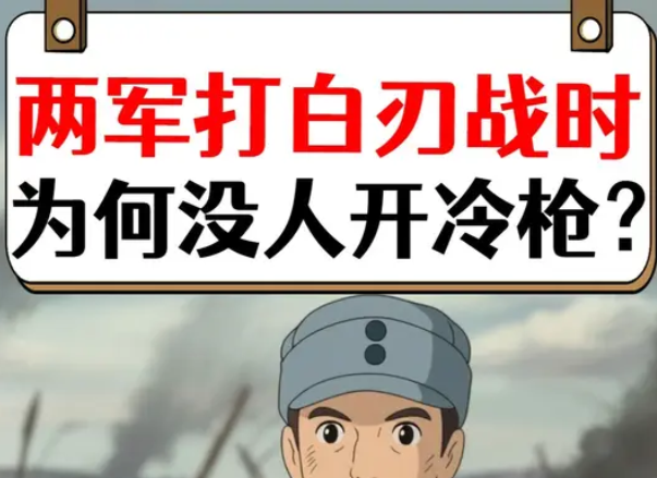 抗战时打白刃战，为何没人开冷枪？